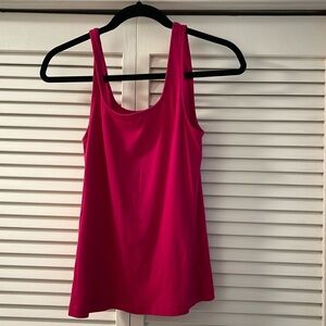 Fuschia ribbed Tank top size Large